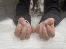 ハンド 定額デザイン 「淡いブルーのラメグラデーションがこの時期にぴったり！」|Nail Salon Linda